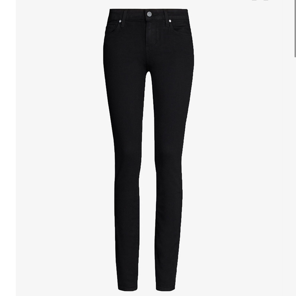 Paige skyline skinny black jeans denim woman’s
